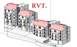 Twin House Apartment Design Revit 3D model