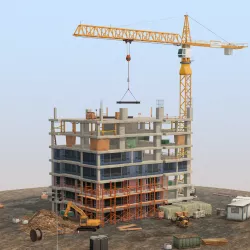 Under Construction Scene Lite Pack Low-poly  3D model
