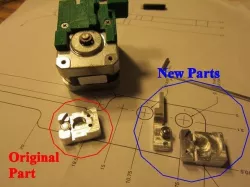 UP! extruder modification 2, pressure arm