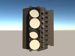 V-8 compact block