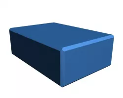 Yoga block Low-poly  3D model