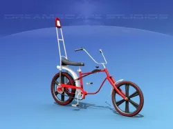 1970s US boys Chopper Style Bicycle 3D model