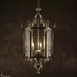 19th C Salerno Streetlight Pendant Bronze  3D model
