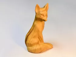 3D Scan of Sitting Fox Decor