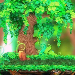 3DRT - 2D Forest pack Low-poly  3D model