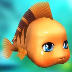 3DRT - Cute fish  Low-poly  3D model