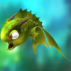 3DRT - Dragon Fish Low-poly  3D model