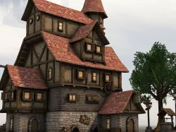 Adventure Village Low-poly  3D model