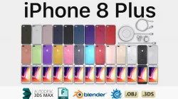 Apple iPhone 8 Plus 3D model