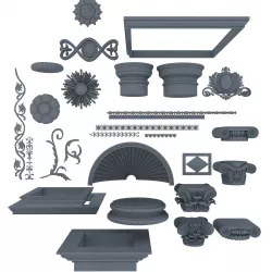 architectural elements 3D model