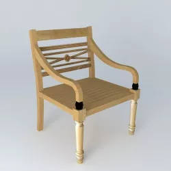 Armchair MARIE GALANTE houses the world 3D model