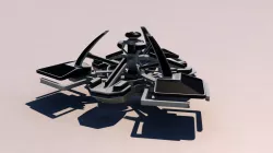 Atlantis city ship 3D model