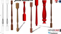 Baluster 50x50x900