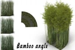 Bamboo corridor 1 3D model