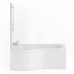 Bathtube with a Shower Glass 3D model