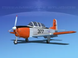 Beechcraft T-34 Mentor Philippines 3D model