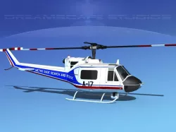 Bell 204 Dade County SAR 3D model