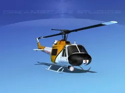 Bell 204 Gulf Coast Oil 3D model