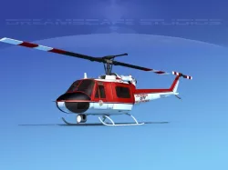 Bell 204 Los Angeles FD 3D model