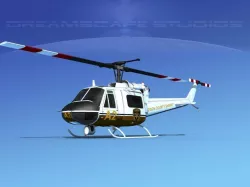 Bell 204 Madison County Sheriff 3D model