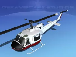 Bell 204 Mission Critical 3D model