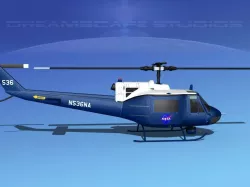 Bell 204 NASA 1 3D model