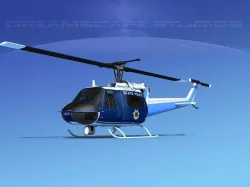 Bell 204 State Police 3D model