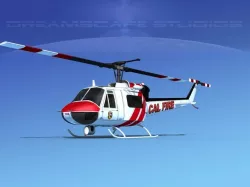 Bell 205 CALFire 3D model
