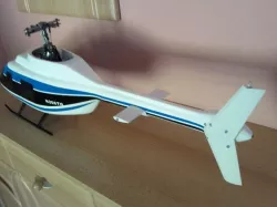 Bell 206 Tailfin and Stabilizer for 450 Size Fuselage