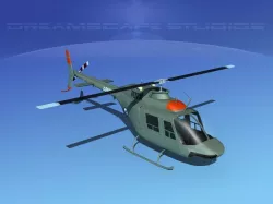 Bell OH-58B Australian Army 1 3D model