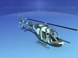 Bell OH-58B Austrian Army 3D model