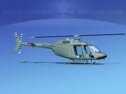 Bell OH-58B Iraqi Air Force 3D model