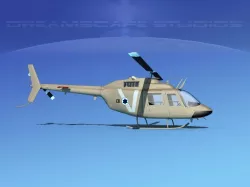 Bell OH-58B Israeli Air Force 3D model
