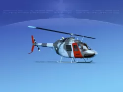 Bell OH-58B Mexican Air Force 1 3D model