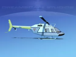 Bell OH-58B Mexican Air Force 2 3D model