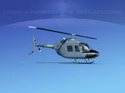 Bell OH-58B Peruvian Navy 3D model
