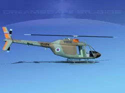 Bell OH-58B Slovenia 3D model