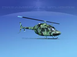 Bell OH-58B Swedish Army 3D model