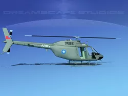 Bell OH-58B Taiwan Army 3D model