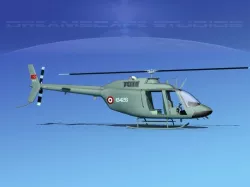 Bell OH-58B Turkish Army 3D model