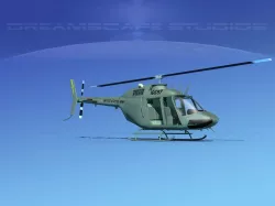 Bell OH-58B US Army 1 3D model