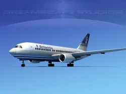 Boeing 767-200ER Britannia Airways 3D model