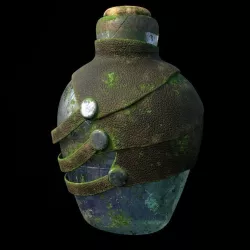 Bottle Corona render scene and Substance Painter files 3D model