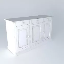 Buffet 3portes ST REMY houses the world 3D model