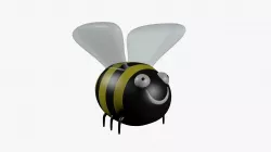 Bumblebee cartoon Low-poly  3D model