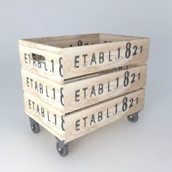 Caisse skates houses the world 3D model
