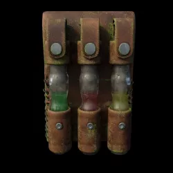 Capsules Corona render scene and Substance Painter files 3D model