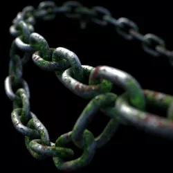 Chain belt Corona render scene and Substance Painter files 3D model