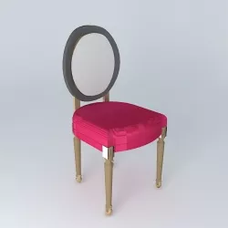 Chair Taupe LOUIS houses the world 3D model