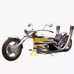 Chopper 005 Fire 01 3D model